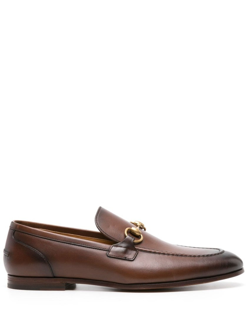 Gucci Black Horsebit Leather Loafers