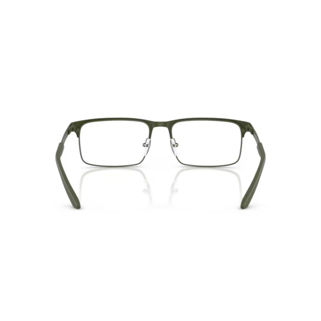 Emporio Armani 0Ea1170 Rectangular Matte Metal Eyeglasses With Adjustable Nose Pads