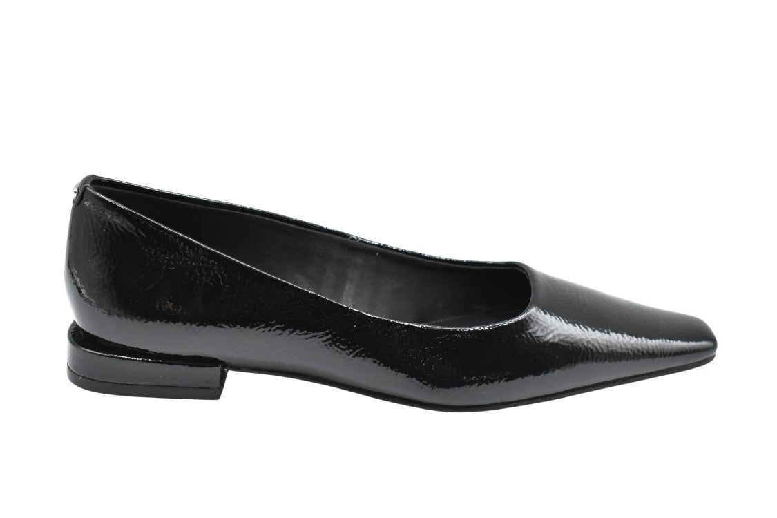 Michael Kors Black Patent Flats With Pointed Toe