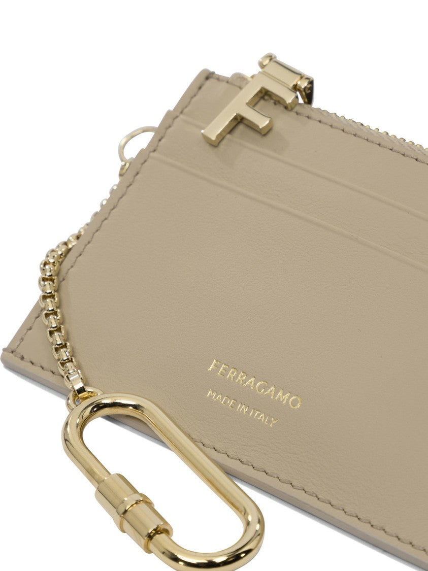 Ferragamo Leather Credit Card Holder