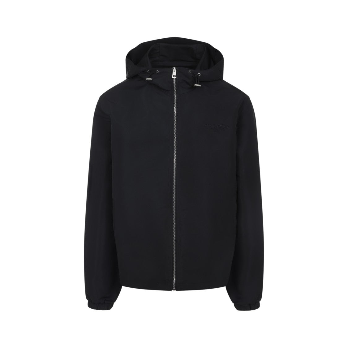 Givenchy Streamlined Black Jacket With Adjustable Hood
