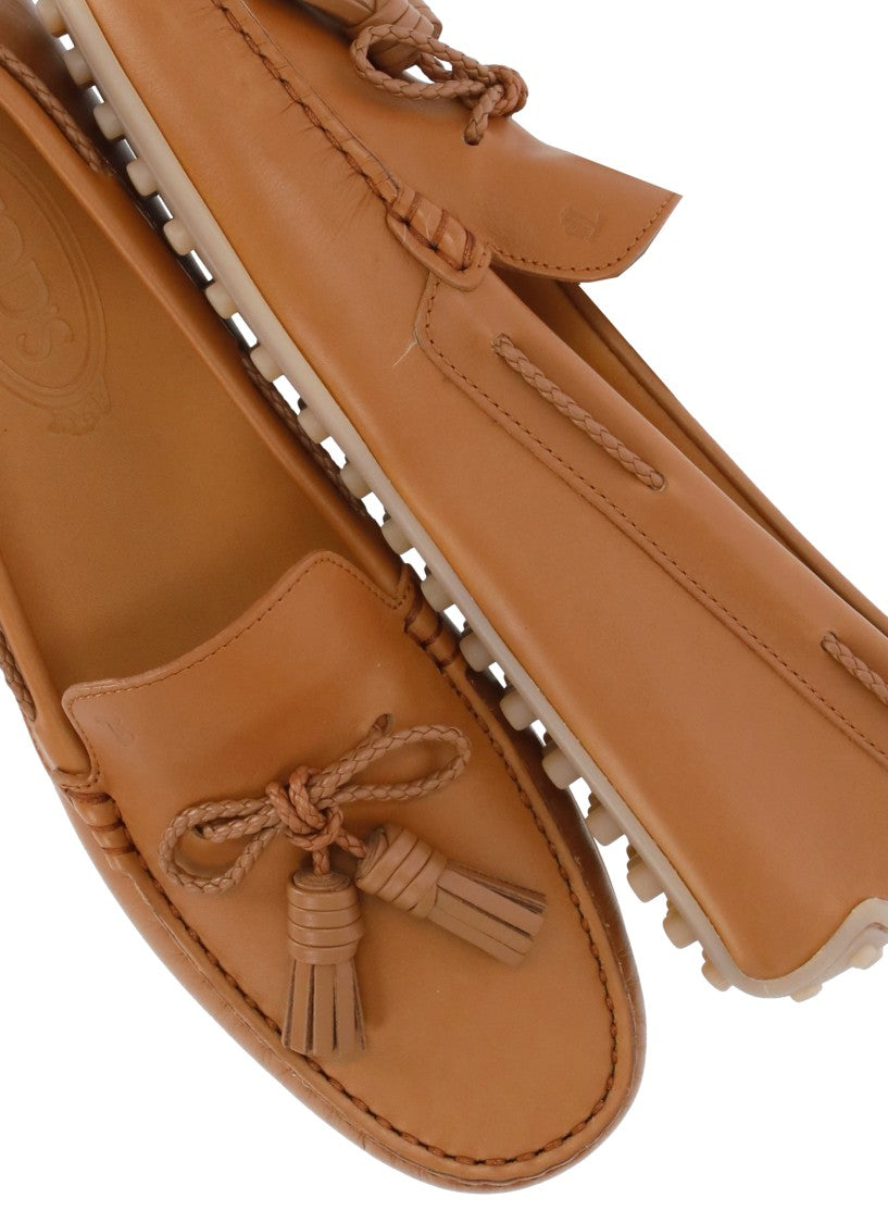 Tod's Brown Leather Loafers