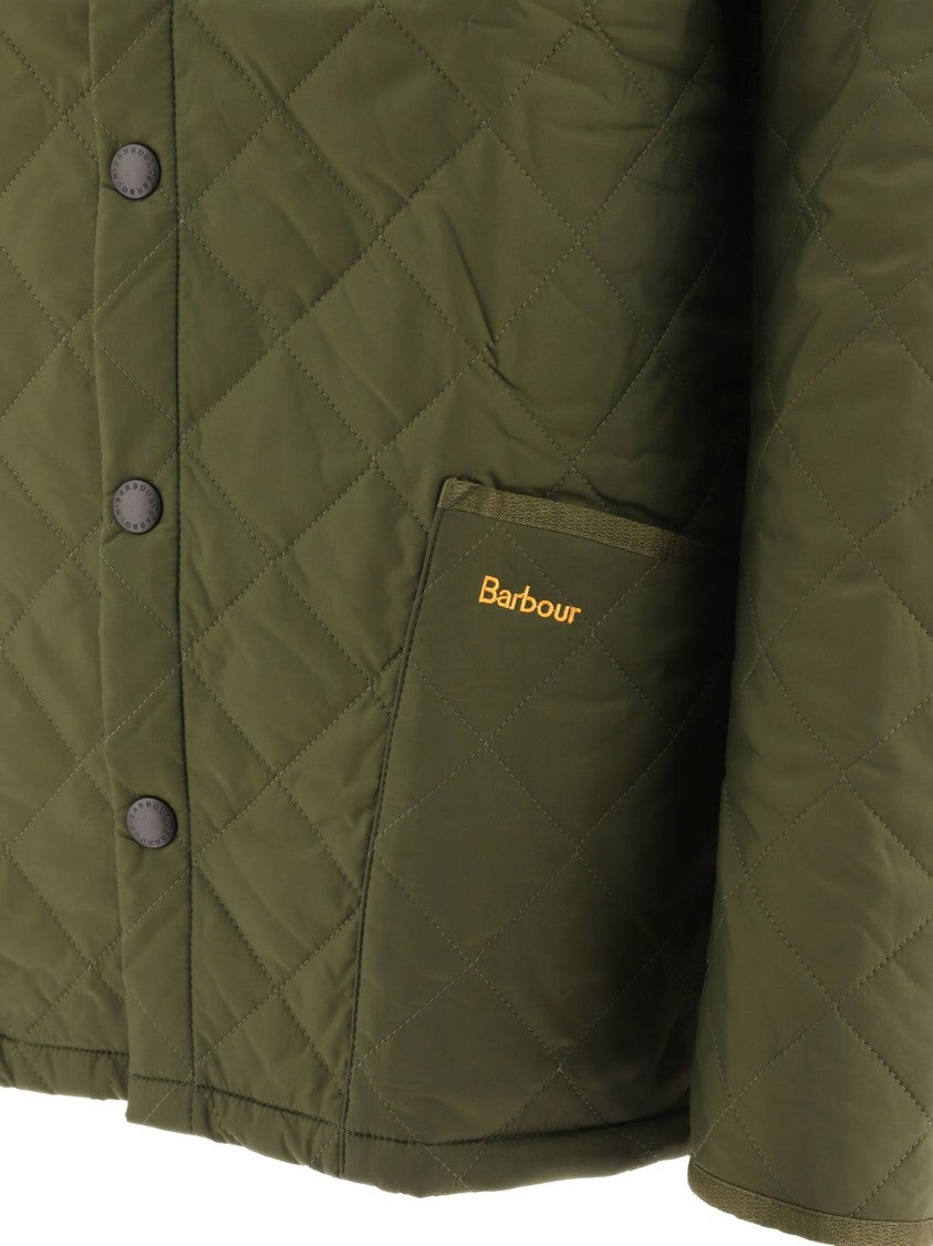 Barbour Quilted Barbour Jacket With Classic Collar And Button Closure
