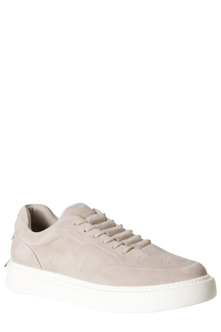 Barracuda Phoenix Marmo Low-Top Gold Logo Suede Sneakers