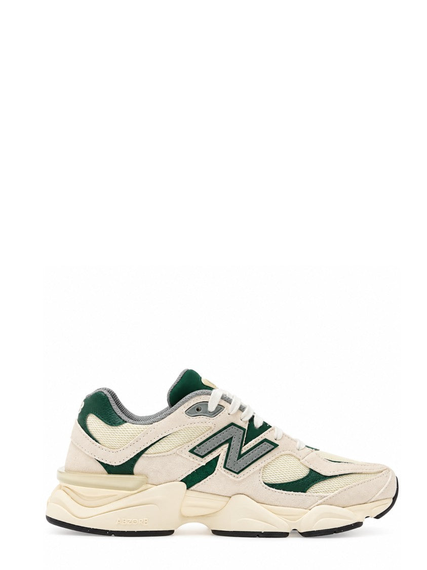 New Balance Green 9060 Layered Leather Mesh Sneakers