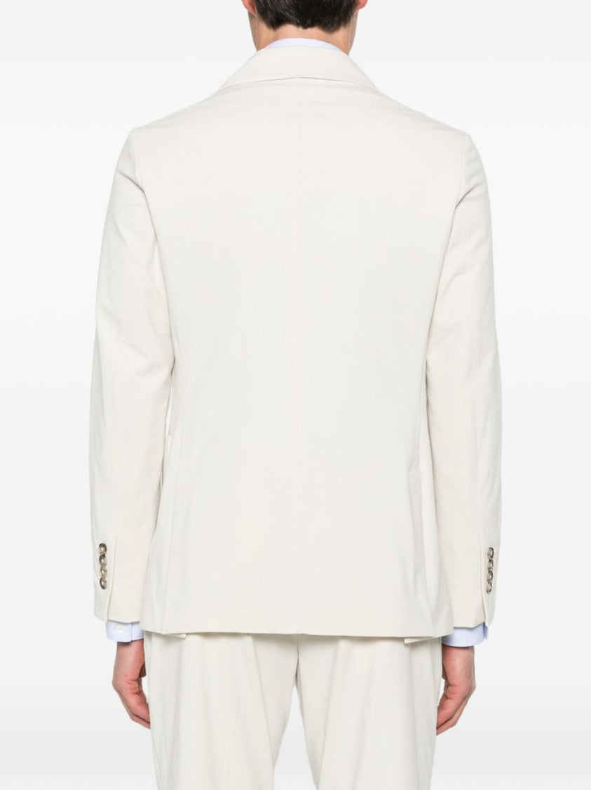 Circolo 1901 Double-Breasted Blazer With Peak Lapels And Front Patch Pockets