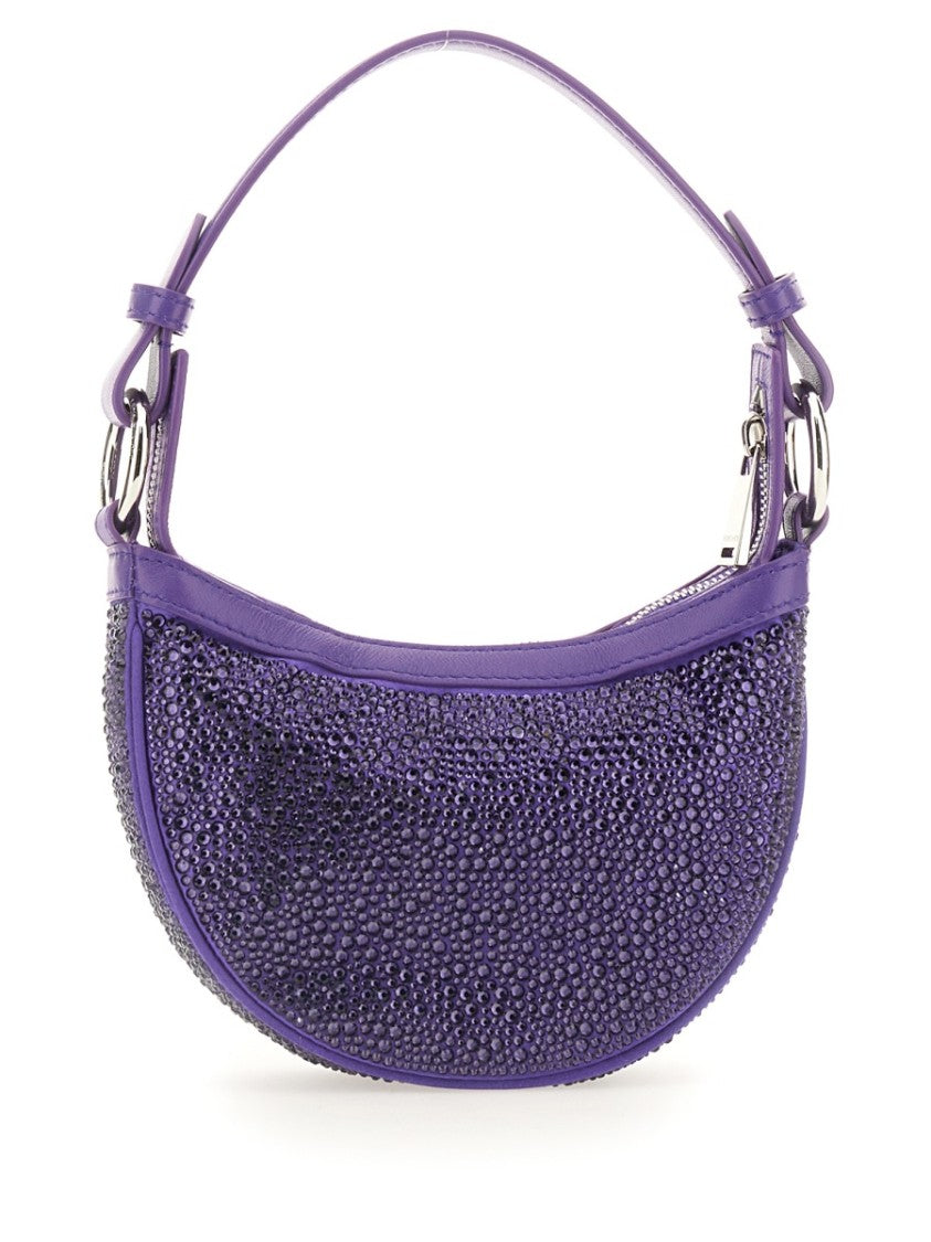 Versace Mini Hobo Bag With Crystals