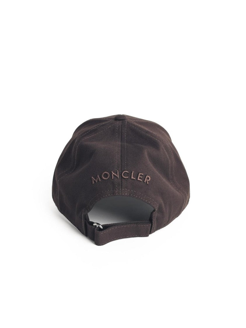 Moncler Brown Cotton Cap