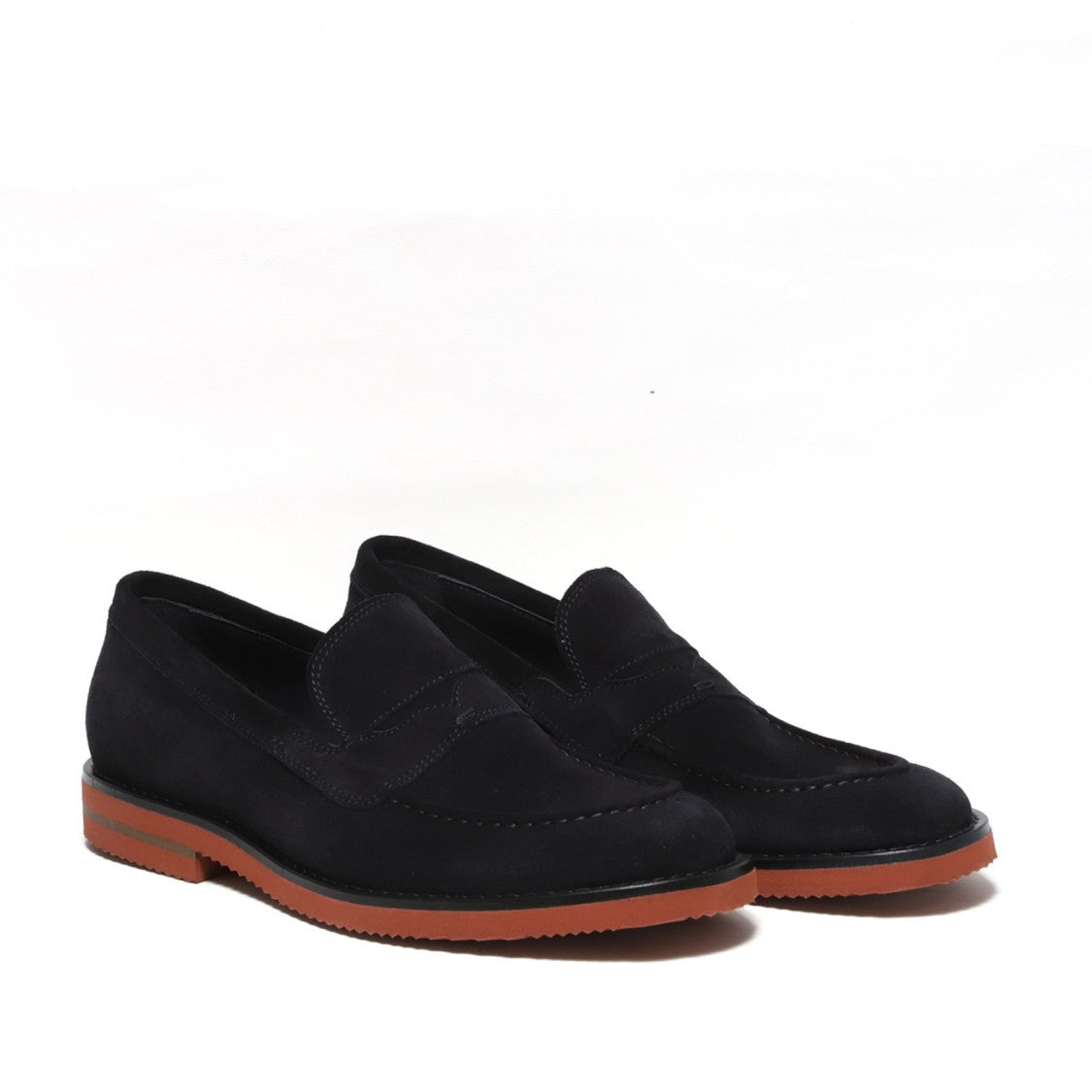 Hundred 100 Blue Suede Moccasin