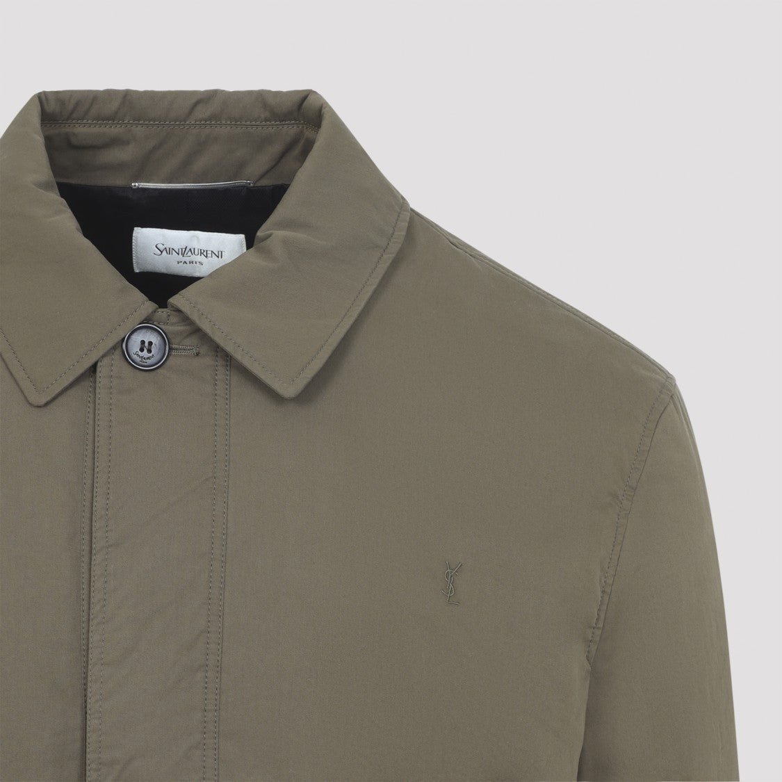 Saint Laurent Brown Lightweight Jacket With Classic Collar