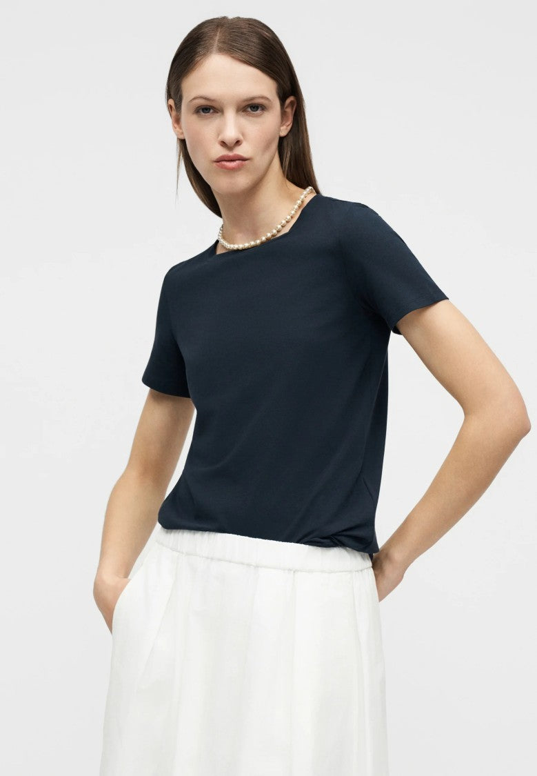 Max Mara White Cotton Linen Midi Skirt