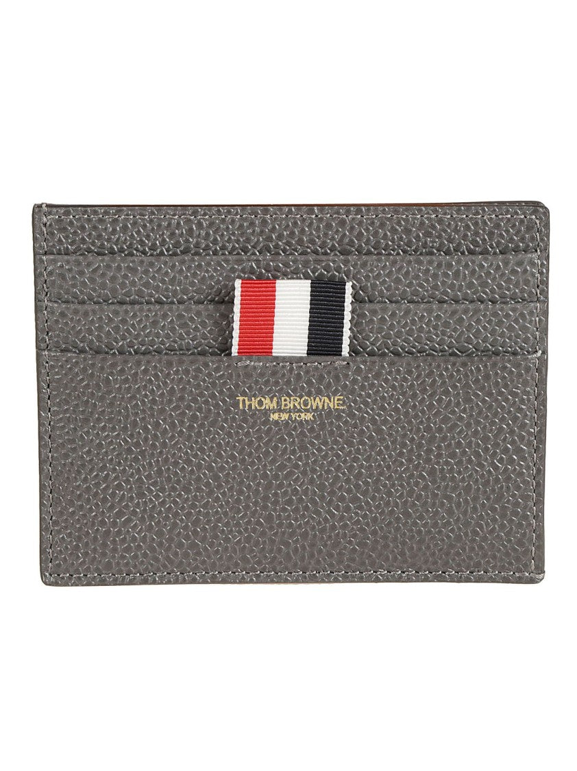 Thom Browne Textured Leather Cardholder With Playful Crab Design