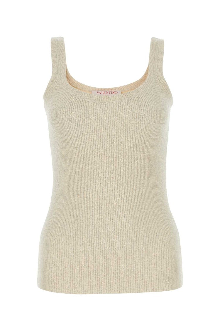 Valentino Garavani Sand Silk Tank Top