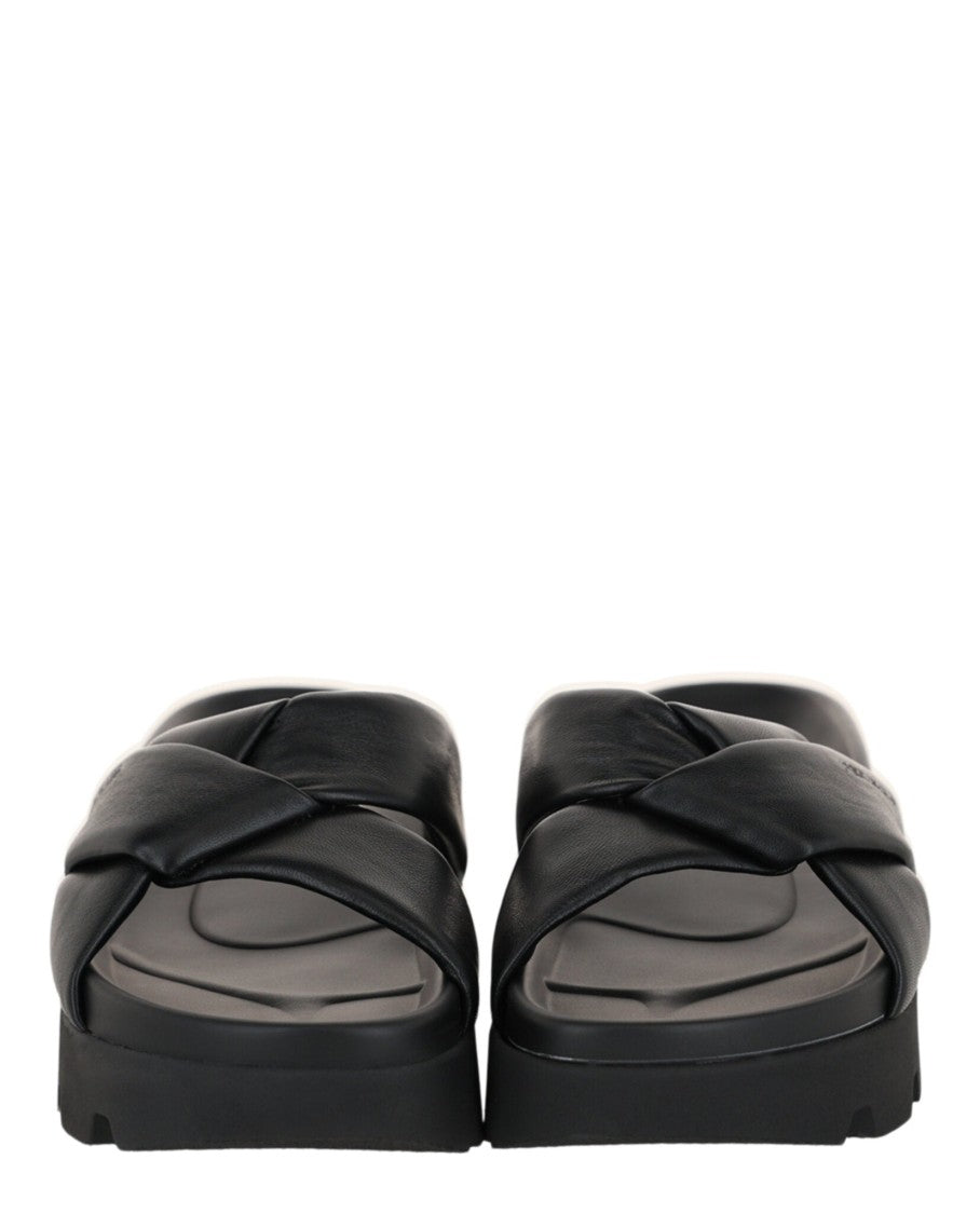 Ferragamo Air Lug Leather Sandals