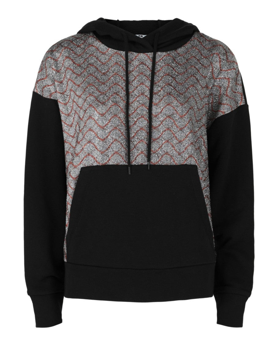 M Missoni Metallic Wavy Print Hoodie