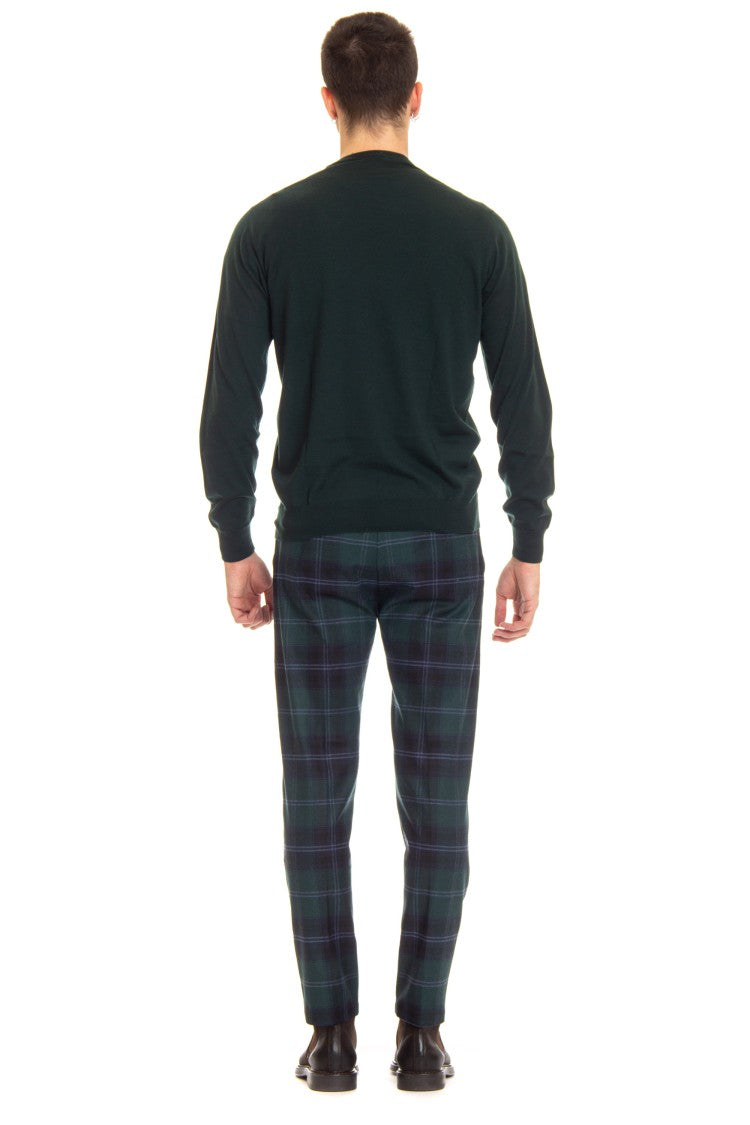 Drumohr Extrafine Super 140'S Wool Crewneck Sweater