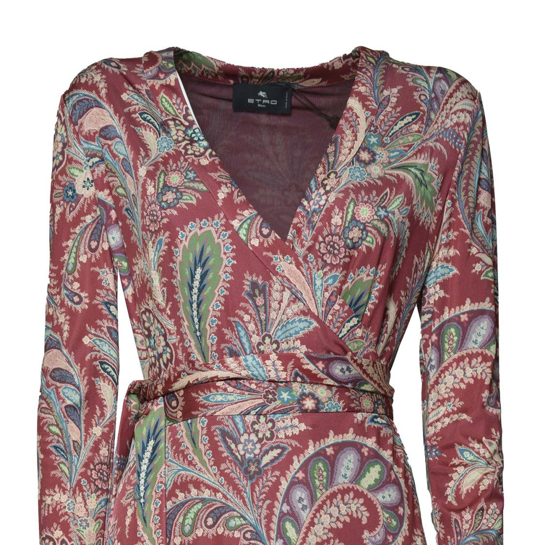 Etro Wrap Maxi Dress With V-Neckline