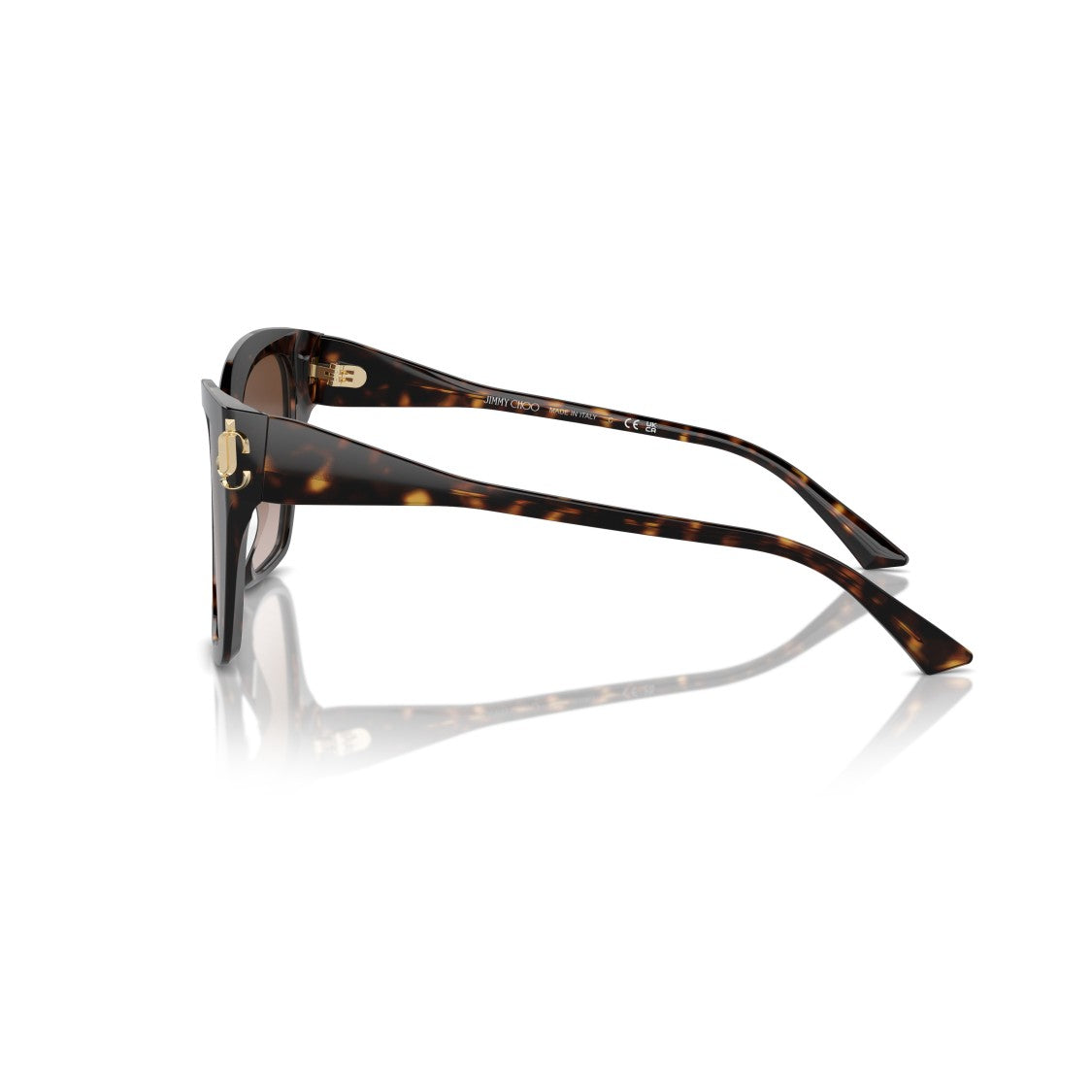 Jimmy Choo 0Jc5012 Bold Oversized Square Frame Tortoiseshell Sunglasses