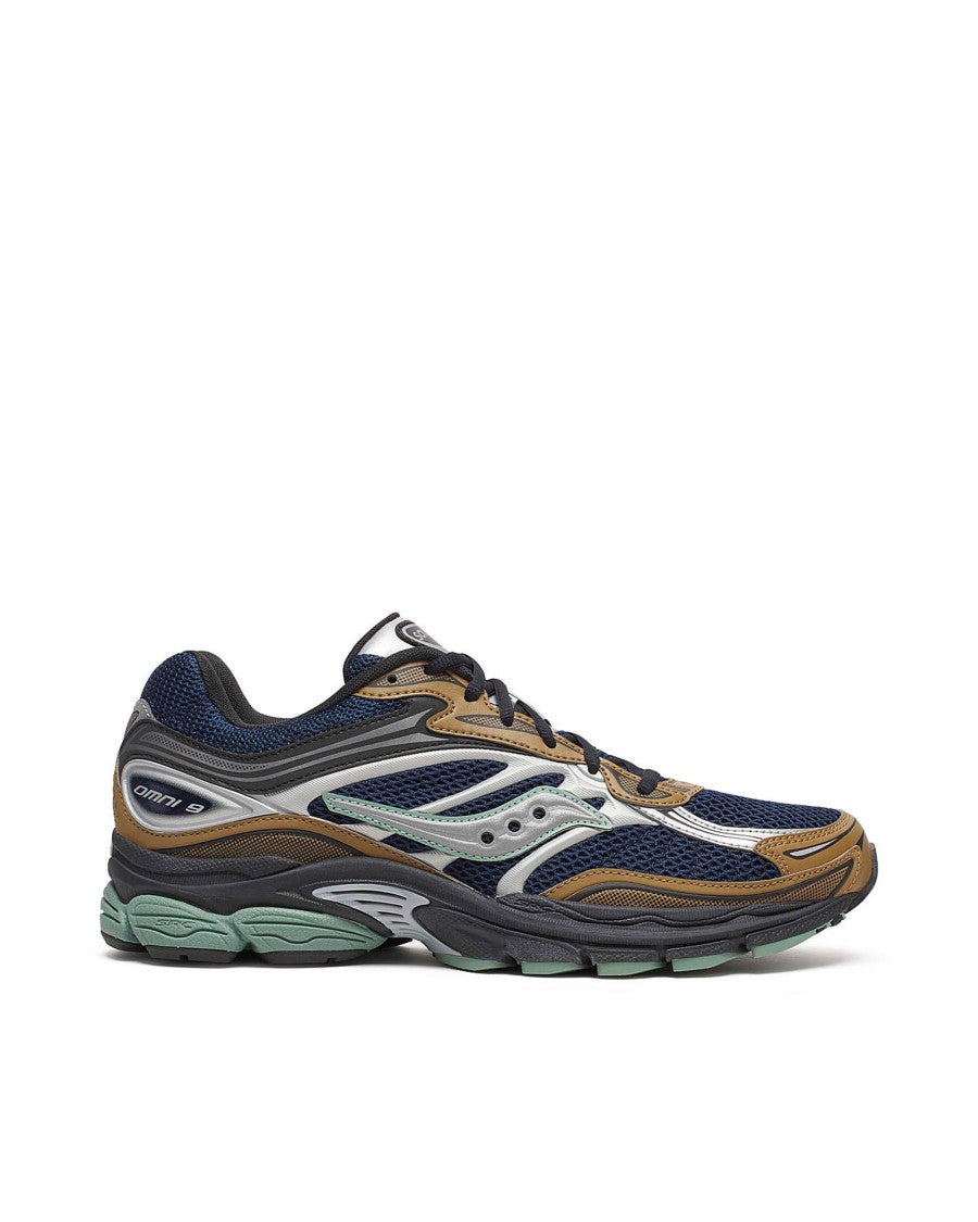 Saucony Progrid Omni 9 Brown/Navy Sneakers