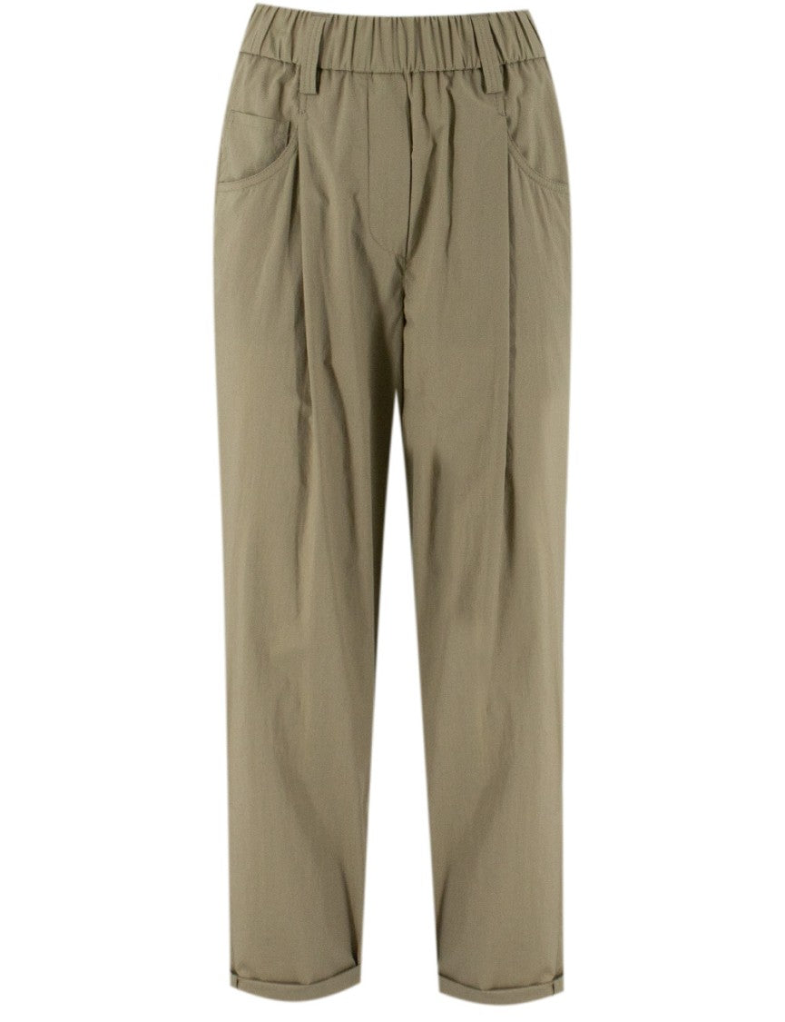 Brunello Cucinelli Cotton Poplin Trousers