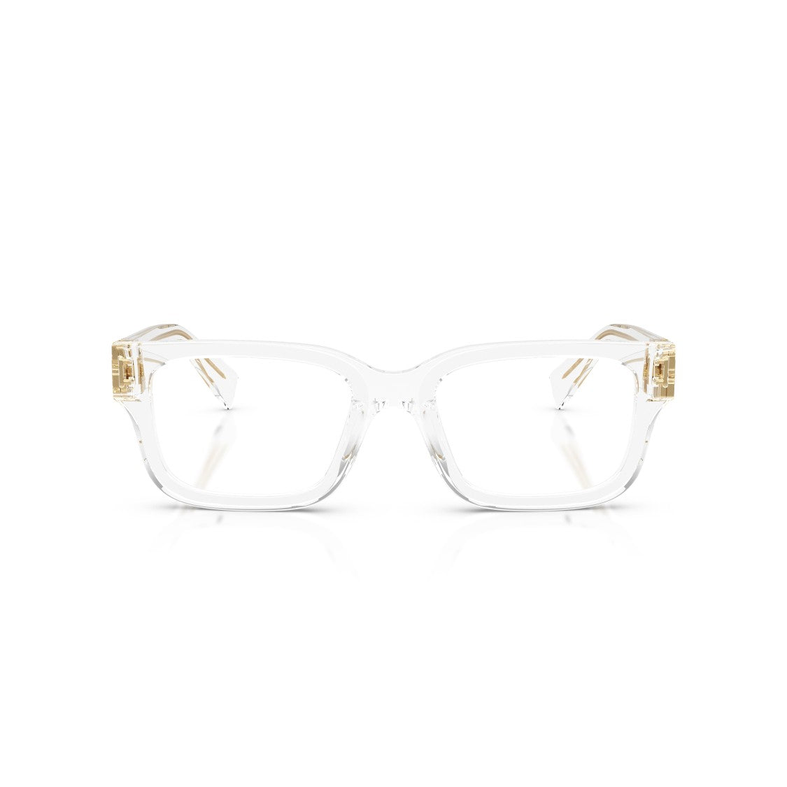 Miu Miu 0Mu 02Yv Transparent Acetate Square Frame Eyeglasses