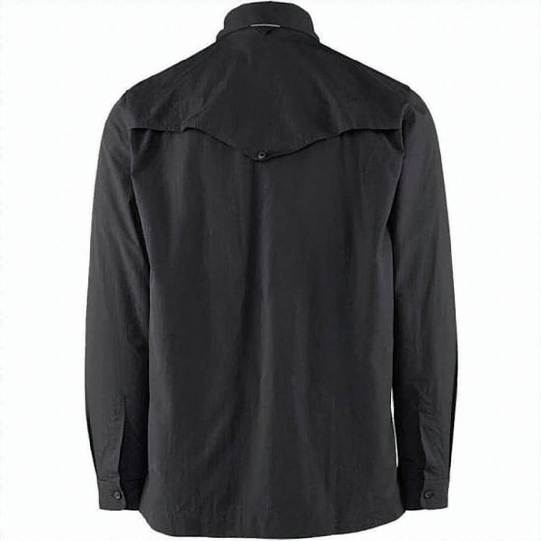 Klattermusen Black Long-Sleeve Button-Down Shirt With Yoke Detail