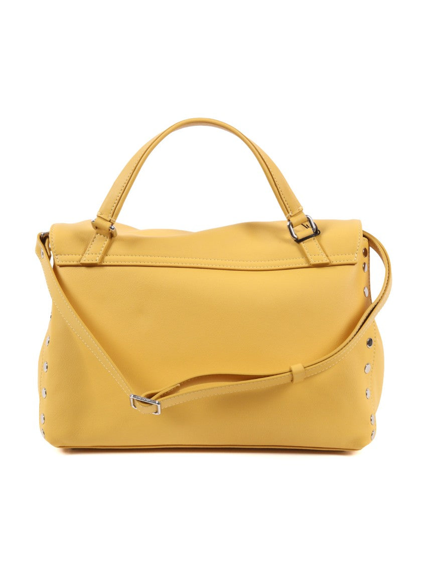 Zanellato Srl Yellow Sole Saeta Smooth Leather Shoulder Bag