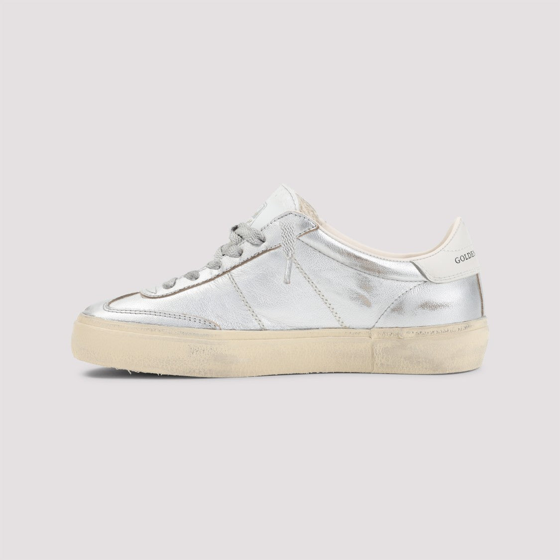 Golden Goose Silver Leather Soulstar Sneakers