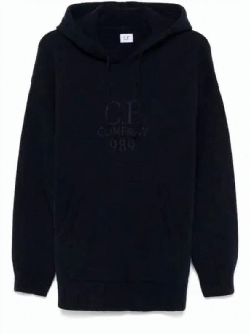 C.P. Company Relaxed Fit Hoodie With Embossed Logo Detail