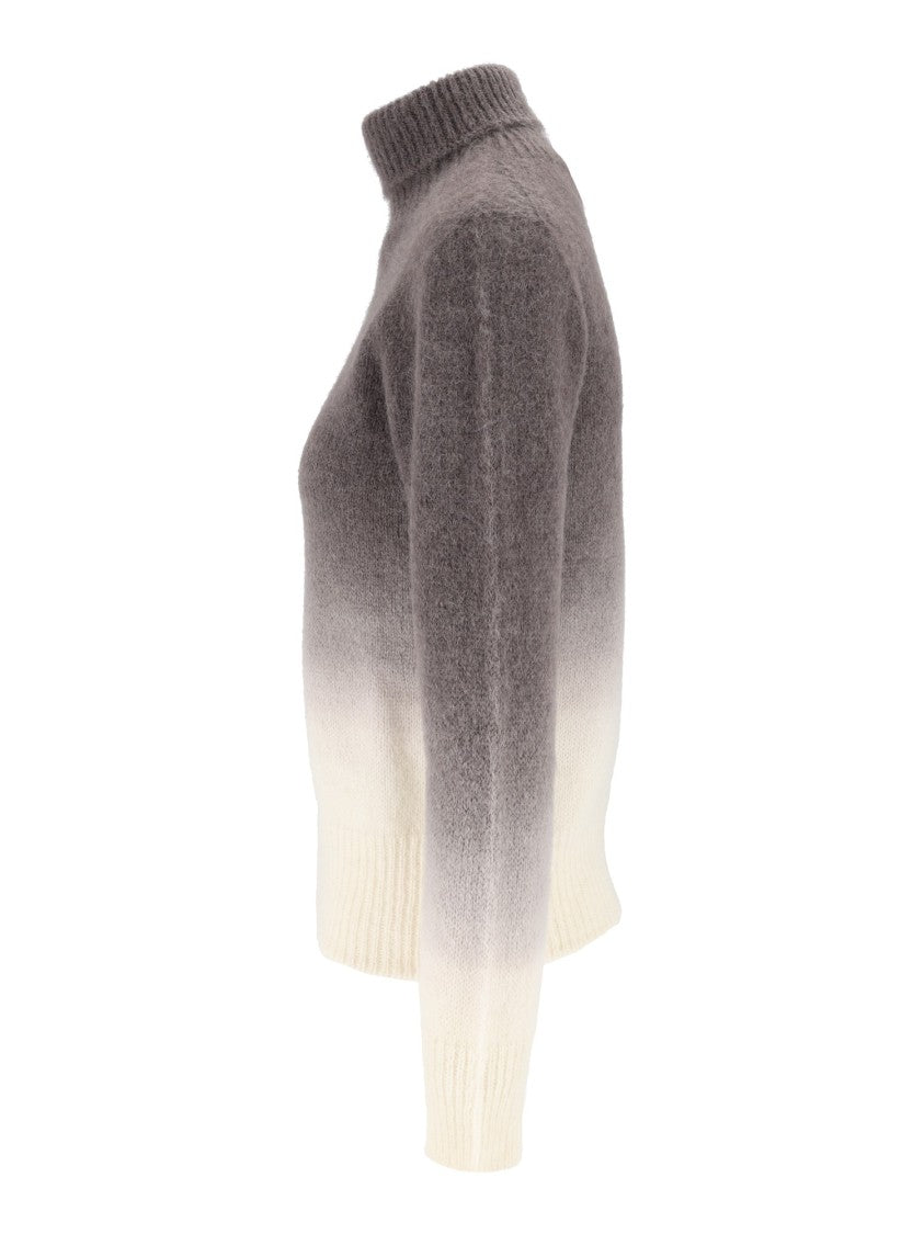 Kangra Cashmere Gradient Seamless Rollneck Knit Turtleneck