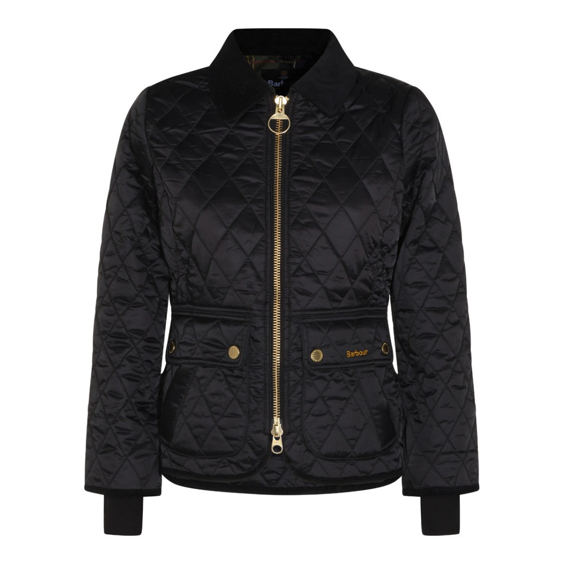Barbour Quilted Corduroy-Collar Down Jacket