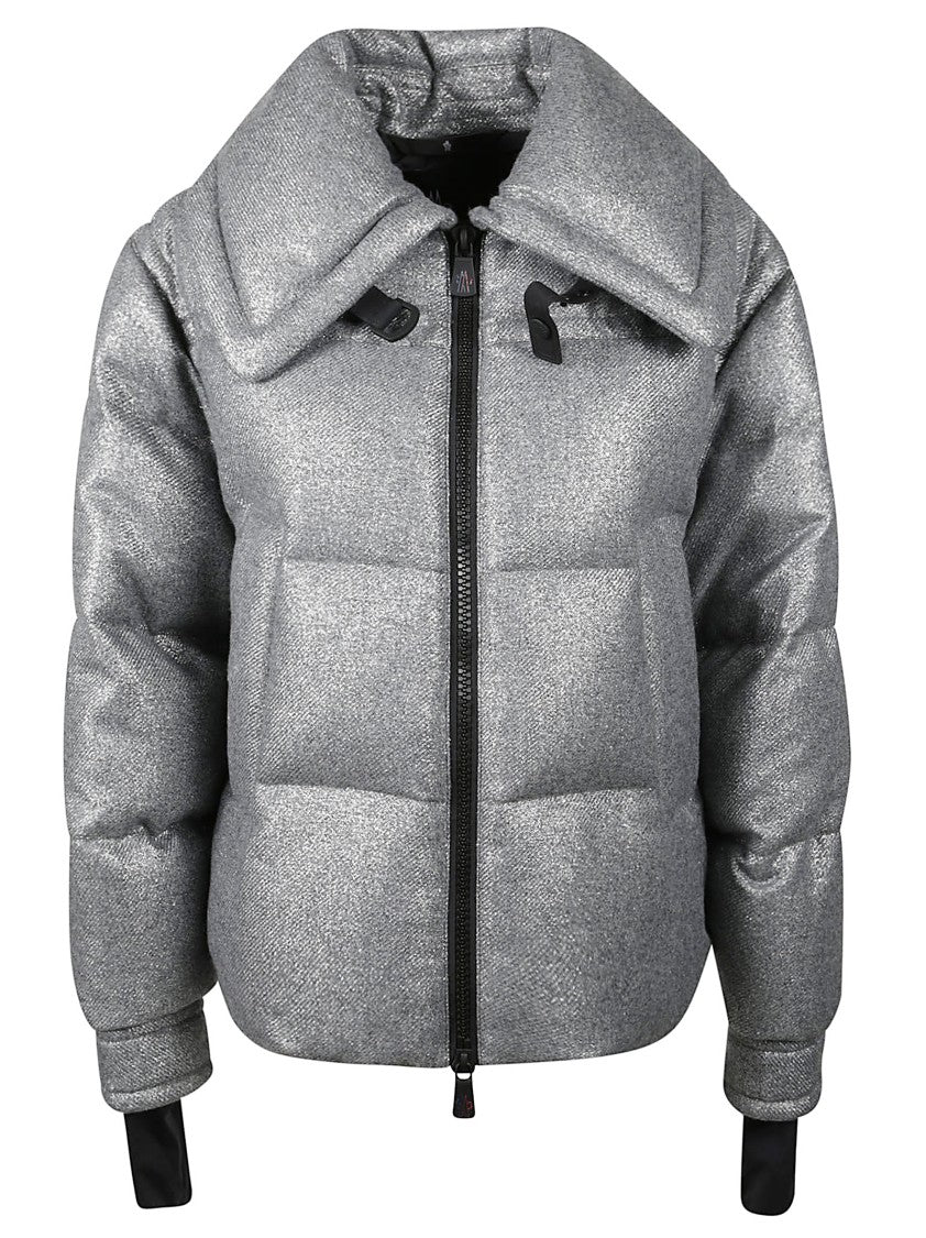 Moncler Grenoble Sandane Metallic Wool-Blend Down Jacket