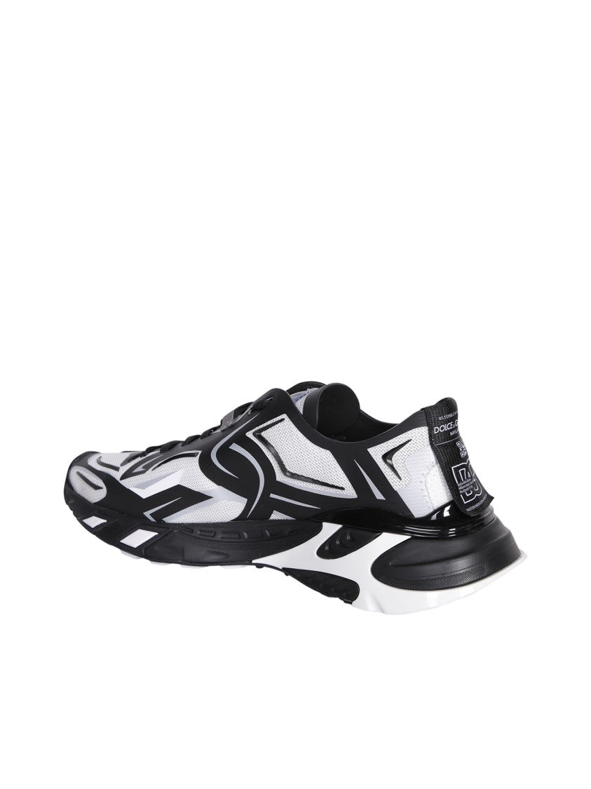 Dolce & Gabbana Black Sneakers With Chunky Rubber Sole