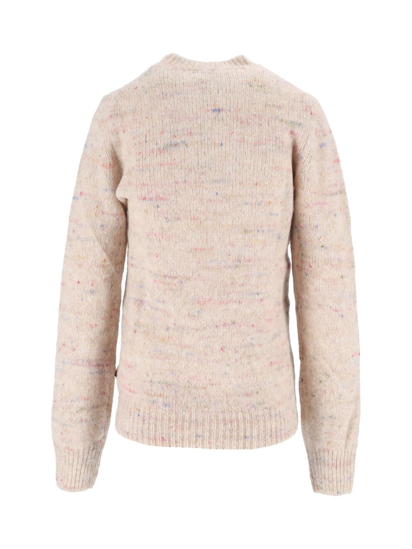 K-Way Valery Multicolor Speckled Buttoned Yarn Sweater