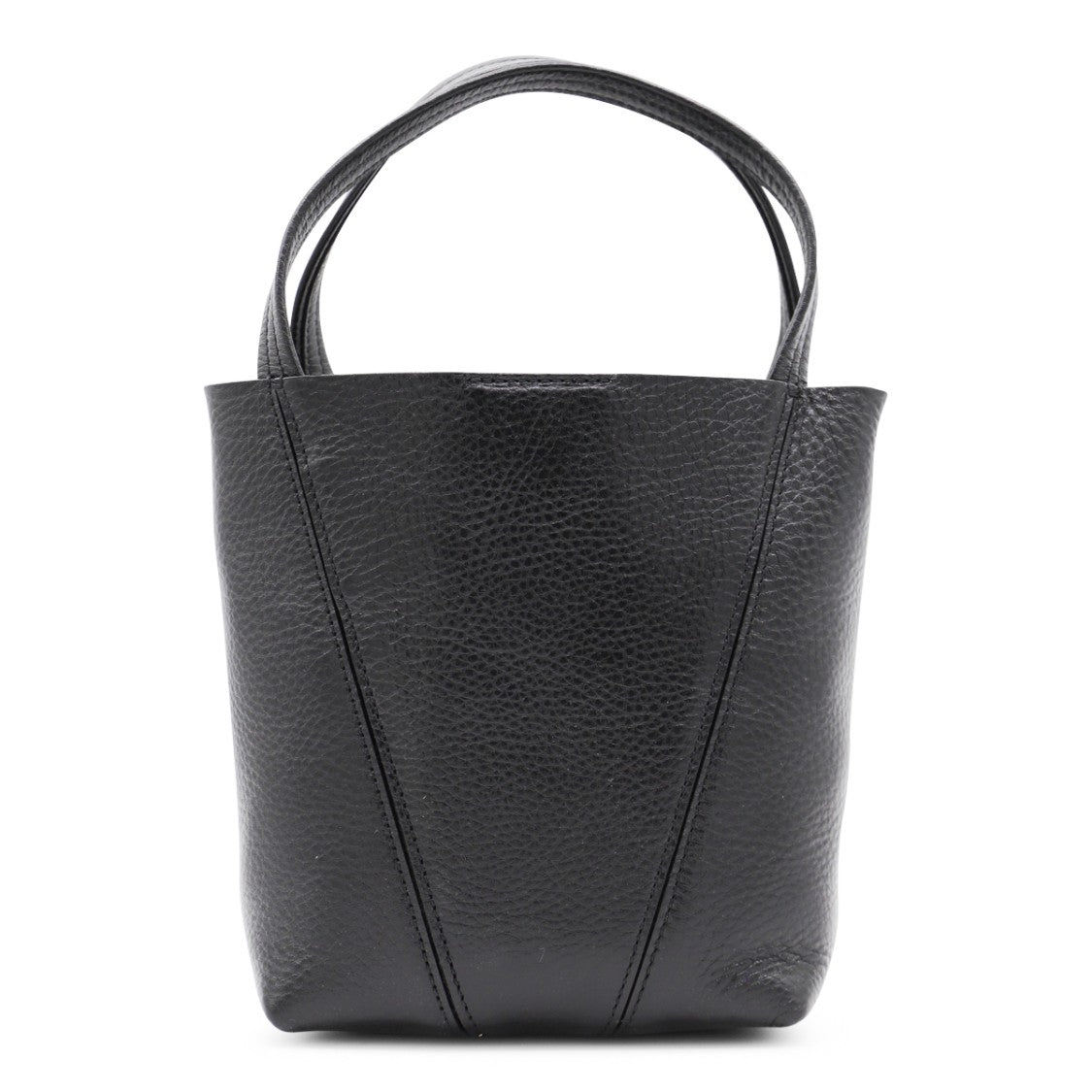 Chloé Black Leather Spin Tote