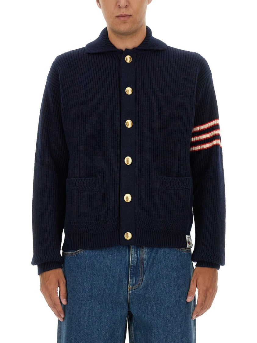 Bally Ribbed Merino Wool Cardigan