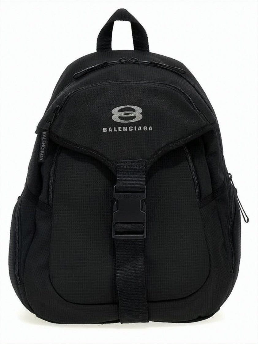 Balenciaga Structured Nylon Backpack With Buckle Closure