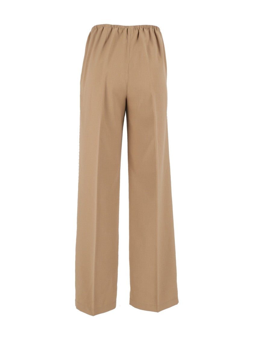 Forte Forte Grain De Poudre Textured Wide-Leg Pants