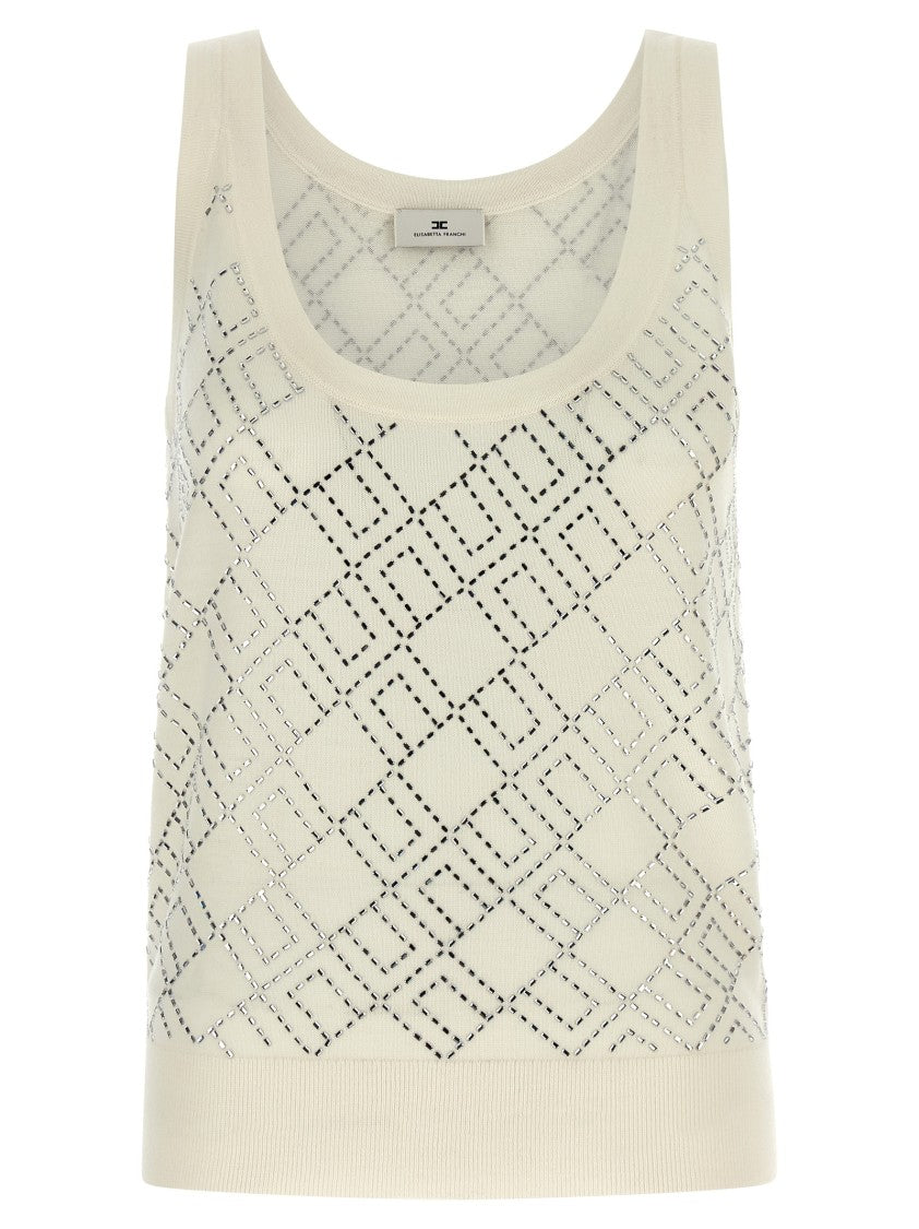 Elisabetta Franchi Crystal Top