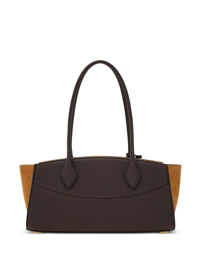 Salvatore Ferragamo St Soft Ew Smooth Calf Leather Shoulder Bag