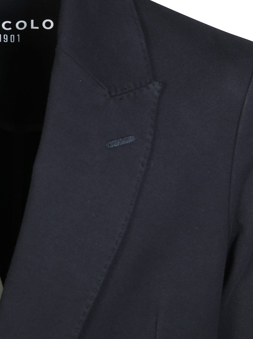 Circolo Cotton-Blend Double-Breasted Blazer