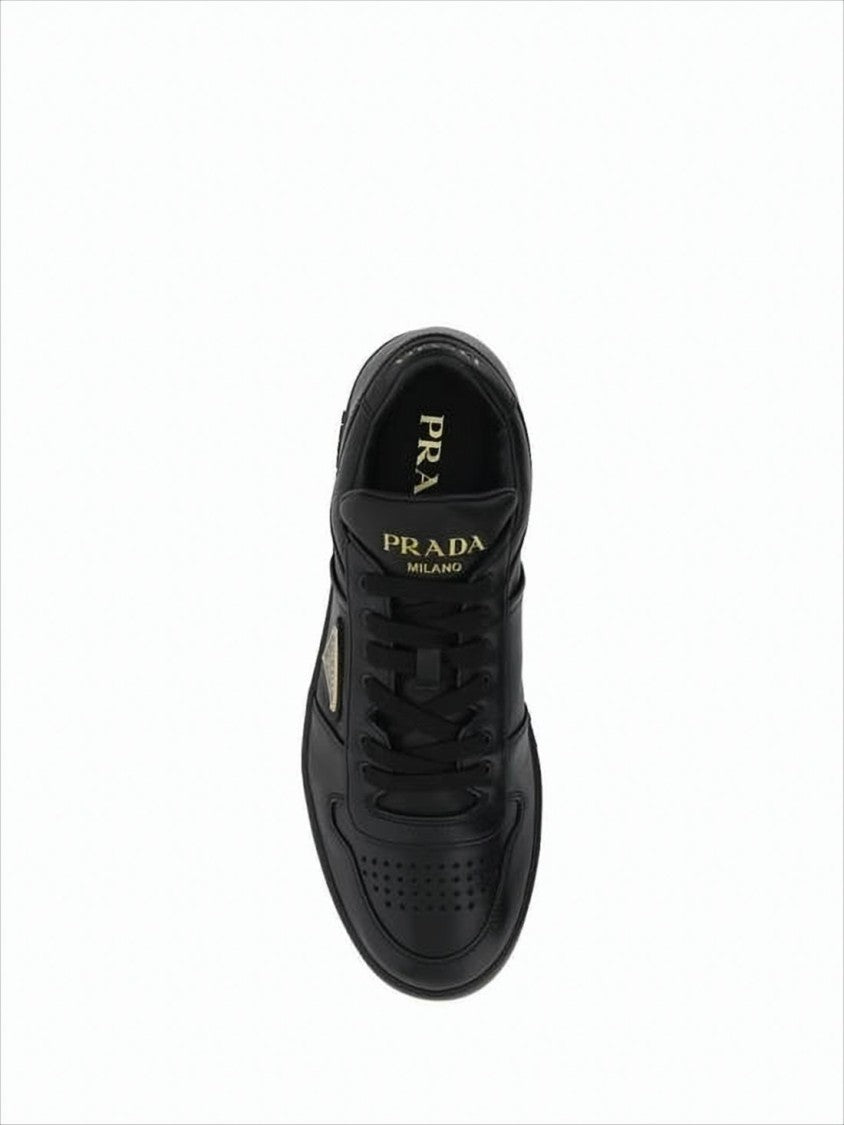 Prada Low-Top Sneakers With Perforated Leather Upper