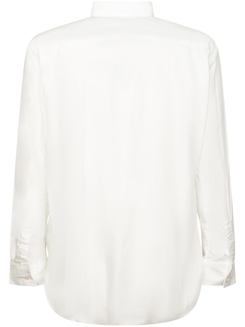 Comme Des Garçons Classic White Shirt With Pointed Collar