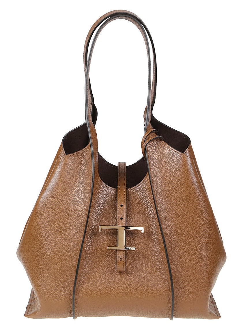 Tod's Small Tsb Textured Calf Leather Tote Bag