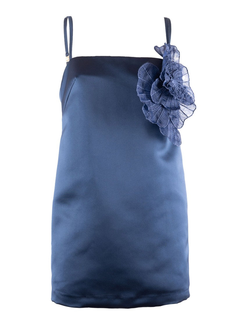 Elisabetta Franchi Fitted Blue Dress