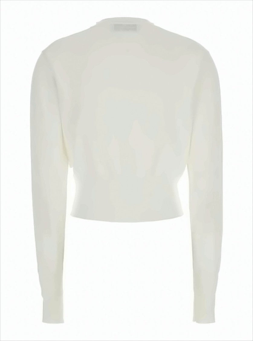 Vivienne Westwood Cropped Cotton Cardigan With Iconic Embroidered Emblem