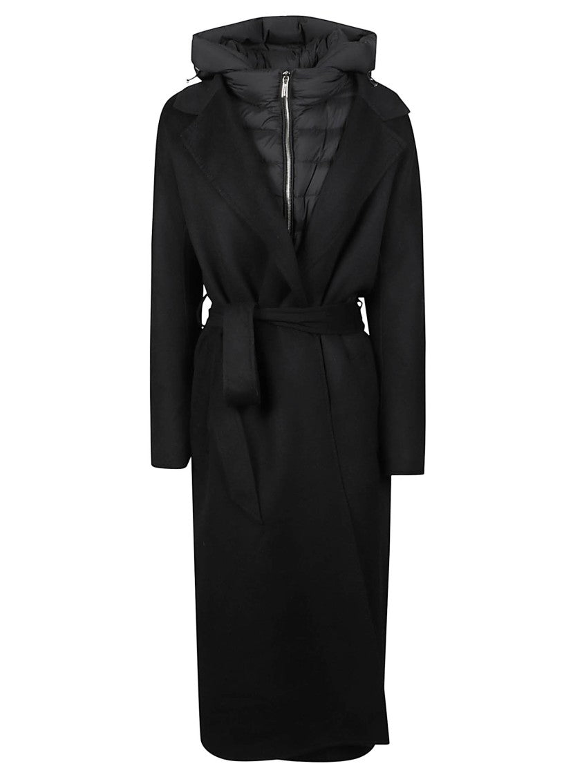 Moorer Olivie-Cwx Hooded Wool-Blend Belted Parka
