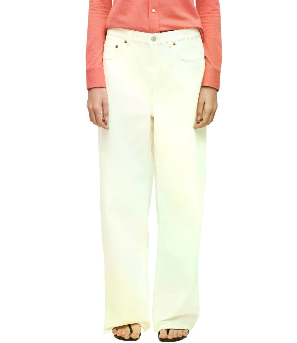 Lauren Ralph Lauren Pristine White High-Waisted Wide-Leg Pants