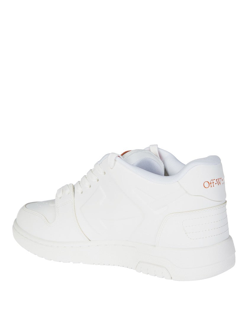 Off-White White Orange Laces Perforated Sneakers