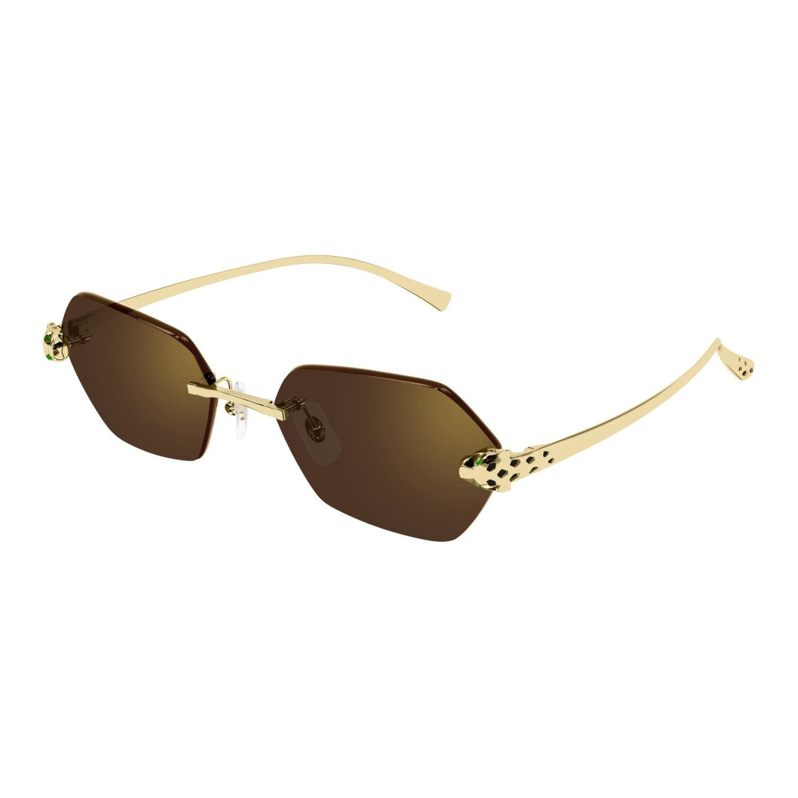 Cartier Ct0636s Hexagonal Rimless Sunglasses